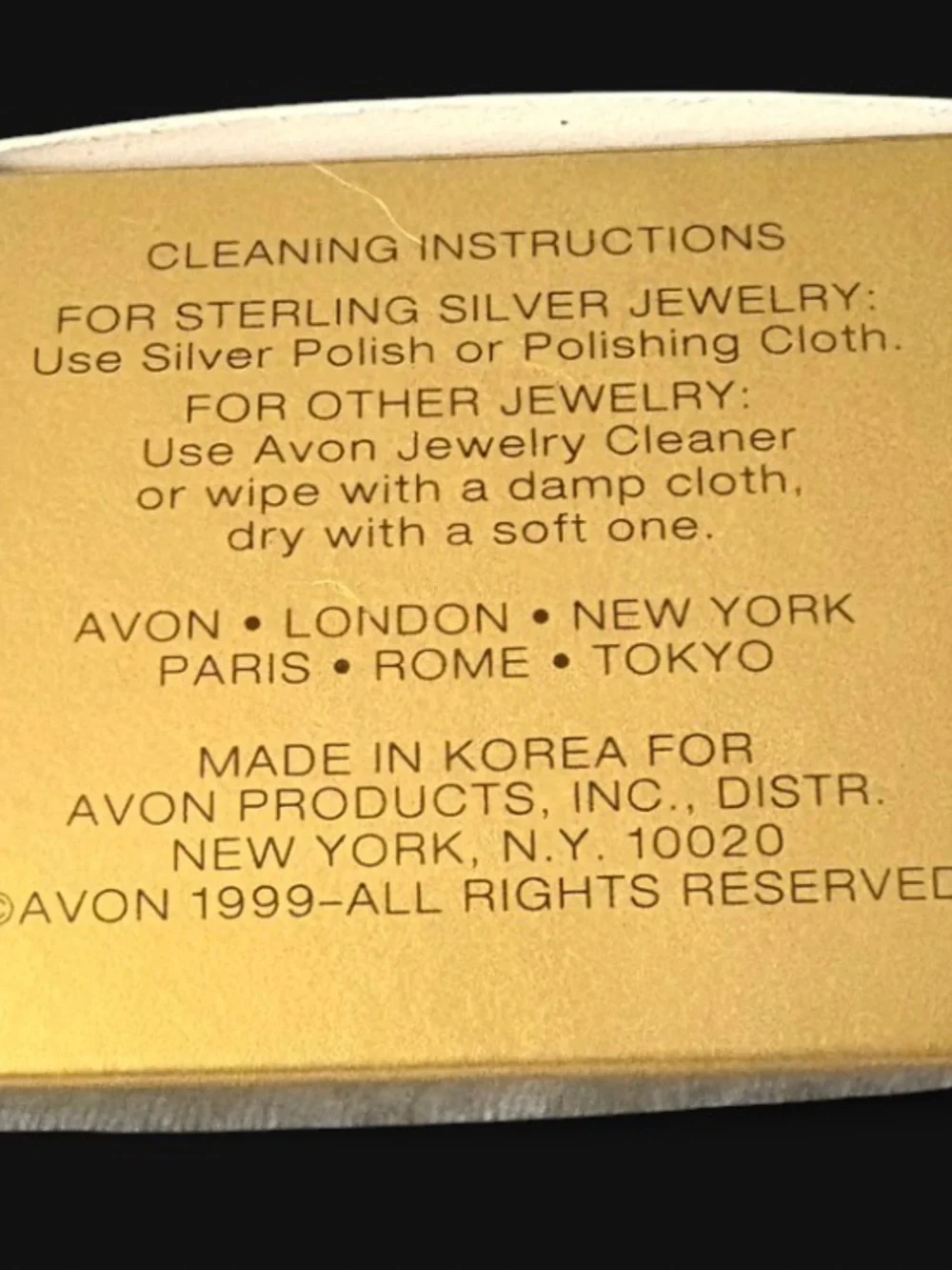 Vintage Avon Goldtone Satin Polish Link Bracelet & Hoop Earring Set NIB